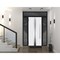 Vdomdoors Steel Door Deux 1744 Natural Oak 2 Sidelight and Transom Black Window Stainless Inserts Single Mode DEUX1744EXD-OAKB-W16+36+16xH80+16-RH-O - alternate 2