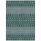 Homeroots 10' X 14' Green Blue And Purple Tribal Washable Indoor Outdoor Area Rug 582565 - alternate 2