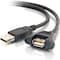 C2G 3ft Panel-Mount USB 2.0 A Male to A Female Cable 28064 - alternate 1