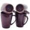 Elama Mulberry 14 oz Stoneware Mugs in Purple, 6PK EL-MULBERRY-6PC-CUPS - alternate 3