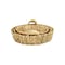 Homeroots Set of Three Natural Water Hyacinth Round Basket Trays 571501 - alternate 1