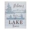 Homeroots Set of Two White Black And Blue Trees, Lake Lake Wood Framed Art, 2PK 516399 - alternate 1