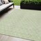 Homeroots 5' X 8' Mint Green And Ivory Geometric Washable Indoor Outdoor Area Rug 596124 - alternate 1