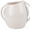 Homeroots 7" Cream Speckle Ceramic Amphora Table Vase 608343 - alternate 2
