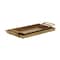 Homeroots Set of Two Gold Cast Iron Handmade Vanity Trays With Handles 625656 - alternate 3