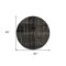 Homeroots 8' Black Ivory And Brown Round Striped Washable Indoor Outdoor Area Rug 597375 - alternate 2