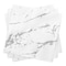 Smarty Had A Party White with Silver Marble Paper BeverageCocktail Napkins 600 Napkins, 600PK 2291-CASE - alternate 2