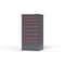 Strong Hold 9 drawer cabinet - (3x 4ft, 5x 5ft, 1x 8ft) - Red accents - Keyed Different S3060-PPDAS-0904DS - alternate 2