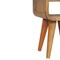 Homeroots 16" Brown Solid Wood Square One Drawer Nightstand 651503 - alternate 2
