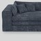 Homeroots 121" Gray Corduroy Compression Foam Sofa 719555 - alternate 2