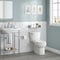 American Standard Complete Toilet, Round Front Bowl, 1.6 gpf Flush, 12 in Rough-In, 15 in H Rim, White 736DA001.020 - alternate 2