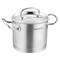 Korkmaz Proline Professional Series 9 Liter Stainless Steel Extra Deep Casserole with Lid in Silver A1166 - alternate 1