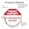 Signmission Private Property No Trespassing No, 10 Inch X 10 Inch, Vinyl Decal OC-D-10-158 - alternate 2