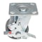 Vestil Rubber Swivel With Brake Caster 4 In. Diameter x 2 In. Width 551 Lb. Capacity Dark Gray/Gold CST-KSM-4X2MR-SWB - alternate 2