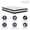 Flash Furniture 12" Hybrid Mattress, Queen Mattress in a Box CL-E230P-R-Q-GG - alternate 2