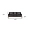 Homeroots 87" Dark Brown Leather Sofa And Toss Pillows With Brown Legs 546409 - alternate 3