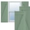 Ekena Millwork True Fit PVC, Four Board Joined Board-n-Batten Shutters w/Z-Bar, Track Green , 21 1/2W x 32H, PR TFP102BBF21X032TG - alternate 1