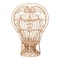 Bali & Pari Kimiko Natural Rattan Peacock Chair 267-14619-ZORO - alternate 2