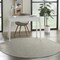 Homeroots 6' Gray Round Power Loom Area Rug 522549 - alternate 2
