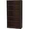 Mayline Abrdn 5-Shlf Bkcase, Mcha, 36"x12"x68 3/4" AB5S36LDC - alternate 1