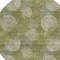 Homeroots 8' Green Ivory And Sage Round Polka Dot Washable Indoor Outdoor Area Rug 614667 - alternate 2