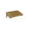 Homeroots 13" X 30" Brown Teak Wall Mount Rectangular Shower Bench 549371 - alternate 2