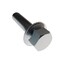Zoro Select Not Graded, 1/2"-28 Serrated Flange Bolt, Plain Stainless Steel, 1 in L, 100 PK 31-SFH-25F-100 - alternate 2