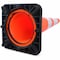 Tatco Traffic Cone, 10.75 x 10.75 x 28, Orange/Silver/Black 35500 - alternate 2