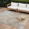 Homeroots 9' X 12' Beige Abstract Washable Non Skid Indoor Outdoor Area Rug 559674 - alternate 1