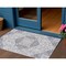 Homeroots 3' X 5' Lavender And Ivory Medallion Washable Indoor Outdoor Area Rug 617461 - alternate 1