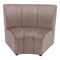 Homeroots 42" Beige Velvet Modular Sofa 573988 - alternate 1