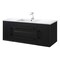 Cutler MILANO 48 in Wall Hung Vanity BLACK w/top (Modern Shaker) FV-BLACK48MS - alternate 2