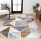 Jonathan Y Aileen Geometric Scandi Colorblock Carved High-Low Multi 3 ft. x 5 ft. Area Rug SNT107A-3 - alternate 1