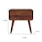Homeroots 22" Brown Solid Wood Two Drawer Nightstand 701734 - alternate 2