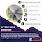 K-Tool International 42 In. Belt Drive Industrial Drum Fan, Safety Yellow Pallet Of 4 KTI77743-PL4 - alternate 2