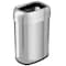 Hls Commercial 13 gal Oval Trash Can, Silver, Open Top, Stainless Steel, 11.5 in HLS13STV - alternate 1