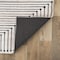 World Rug Gallery Bohemian Stripes Washable Non Slip Runner Rug 2 ft x 8 ft Beige WR73BEIGE2X8 - alternate 2