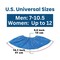 Protectx Disposable Shoe Cover, CPE, Blue, Slip Resistant Sole: Yes , Universal SC-25-U-BL-100 - alternate 2