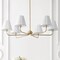 Jonathan Y Pauline 38" 6-Light Coastal Contemporary Adjustable Swooping Arm Candle-Style Metal LED Chandelier, W JYL9557A - alternate 2