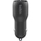 Belkin Dual Port Usb A Car Charger 24w With Usb A To Usb C Cable 3ft, Black CCE001BT1MBK - alternate 2