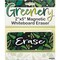 Ashley Productions Magnetic Whiteboard Eraser, Greenery with Erase, 2in. x 5in., 6PK 09980 - alternate 1