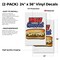 Signmission Philly Cheesesteak, Vinyl Decals Only 24 Inch x 36 Inch, Vinyl Decal, 2PK DSB-2436-2PACK-Philly Cheesesteak - alternate 2