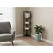 Homeroots 59" Black Metal Four Tier Corner Bookcase 489788 - alternate 2