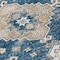 Homeroots 10' X 14' Navy Blue Beige And Ivory Medallion Washable Indoor Outdoor Area Rug 589013 - alternate 2