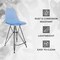 Leisuremod Cresco Acrylic Barstool - Modern ABS Plastic Counter Stool with Steel Legs & Footrest, 2PK CRBL-30TBU2 - alternate 3