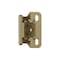 Amerock 1/4in 6mm Overlay Self Closing Partial Wrap Golden Champagne Cabinet Hinge, 1 Pair BPR7566BBZ - alternate 1