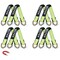 Mytee Products 8PK 2inx24in Green Tie Down Axle Straps w/Magnetic D-Ring & 12inProtective Sleeve, 8PK AS24Mx8 - alternate 1