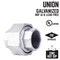 B & K STZ Industries 1/4 in. FIP each X 1/4 in. D FIP Galvanized Malleable Iron Union 501928 - alternate 2