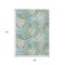 Homeroots 9' X 12' Teal Blue Olive Green And Beige Botanical Leaves Washable Indoor Outdoor Area Rug 618416 - alternate 2