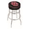 Holland Bar Stool Co 25" 4" Oklahoma Cushion Seat, Double-Ring Chrome Swivel Bar Stool L7C125Oklhma - alternate 1